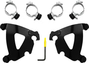 Memphis Shades Black No-Tool Trigger-Lock Mounting Hardware for Road Warrior Fairing for 2022-2026 Indian Chief Motorcycles