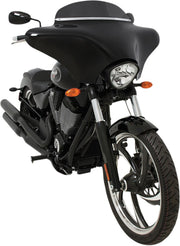 Memphis Shades Metric Batwing Fairing Black Lucite #MEM7031