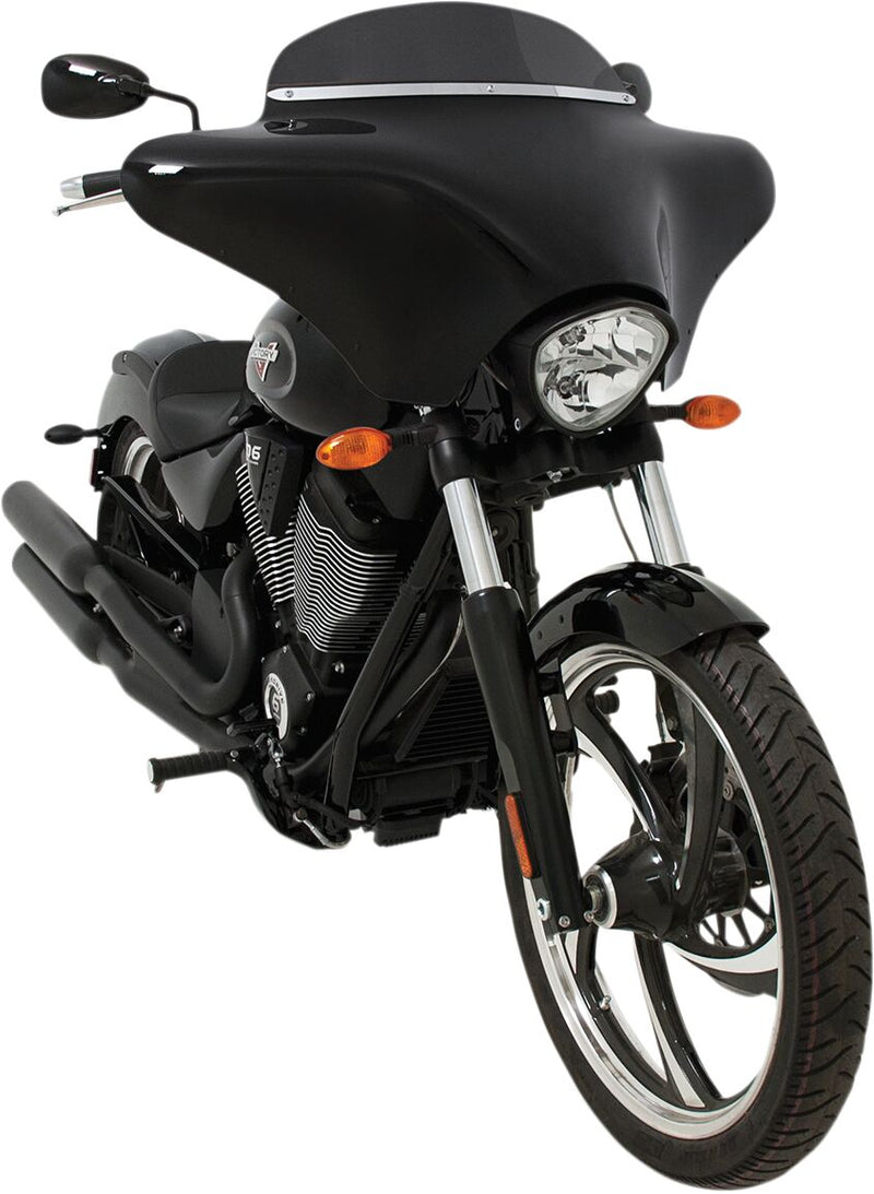 Memphis Shades Metric Batwing Fairing Black Lucite #MEM7031