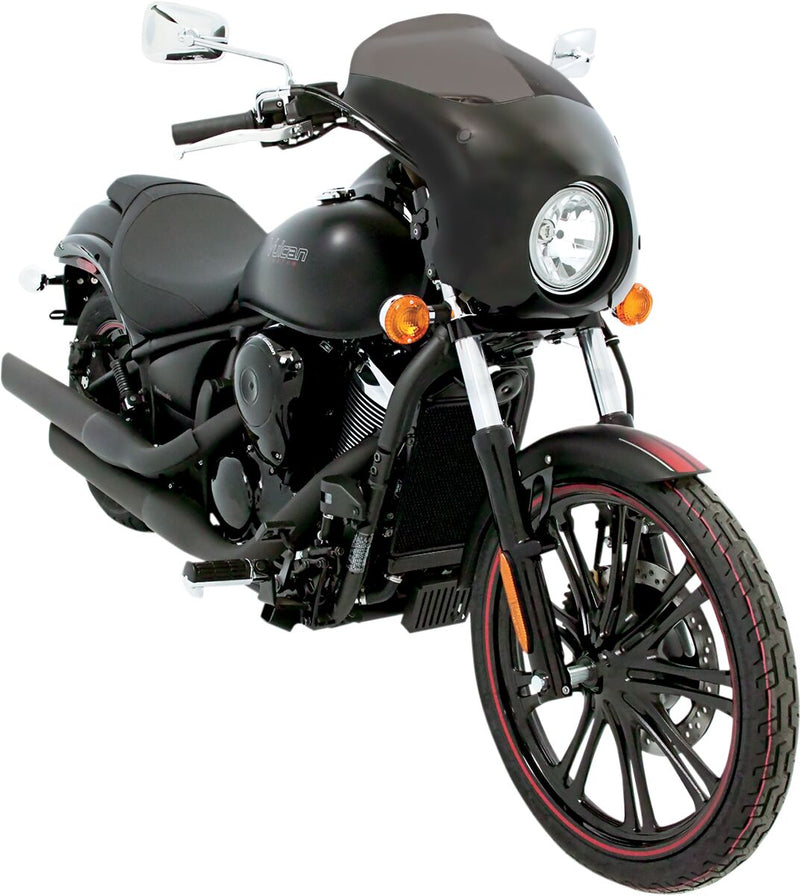 Memphis Shades Metric Bullet Fairing Black Lucite #MEM7111