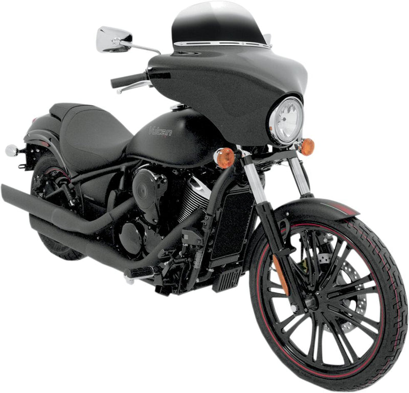 Memphis Shades Metric Batwing Fairing for 2007-2025 KAWASAKI VN 900 Black Lucite #MEM7151
