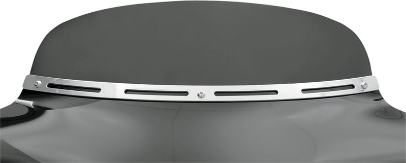 Memphis Shades Slotted Stainless Steel Batwing Fairing Trim #MEM0911