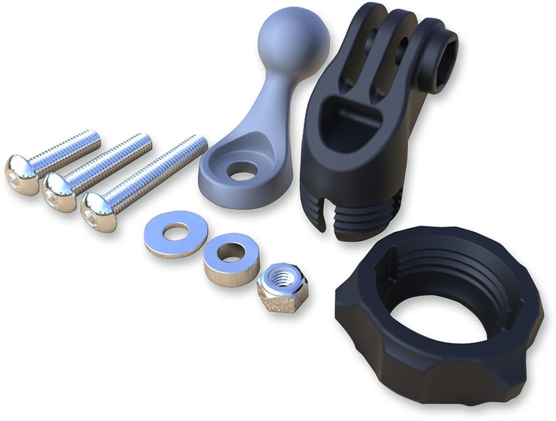 Ciro Gopro Camera Adapter Mount - Kit - Black for Harley-Davidson Touring 2015-2022