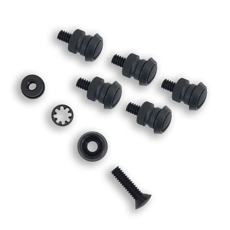 Memphis Shades Metric Road Warrior Windshield Screw Set Screw Kit Black Pack of 6 #MSC1001