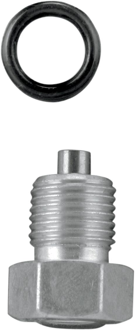 Colony Drain Plug - Hex /  Magnetic, Each, Oil Tank /  with Gasket - Silver / Zinc for Harley-Davidson Touring, Softail, Dyna & Trike 1999-2017