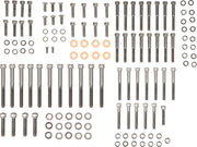 Drag Specialties XL Black Chrome Knurled Motor Bolt Sets for 2004-2022 Harley-Davidson Sportster Motorcycles