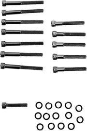 Drag Specialties Black Knurled Cam Cover Bolt Set for 2004-2022 Harley-Davidson Sportster Motorcycles