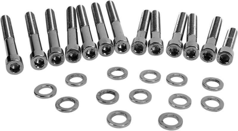 Drag Specialties Black Cam Primary Cover Bolt Set for 2004-2019 Harley-Davidson Sportster Motorcycles