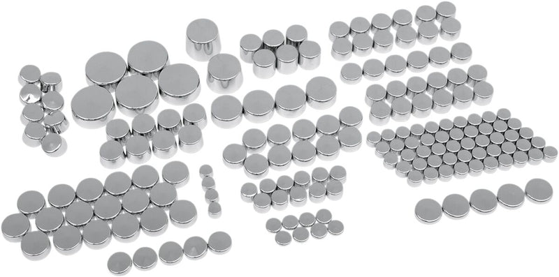 Drag Specialties Deluxe Engine Bolt Cover Kit - Bolt /  Engine, ABS - Chrome / Silver for Harley-Davidson Softail 2000-2011