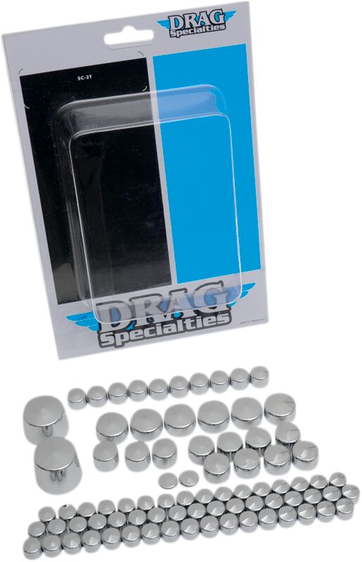 Drag Specialties Standard Engine Bolt Cover Kit - Bolt /  Engine, ABS - Chrome / Silver for Harley-Davidson Softail 2007-2011