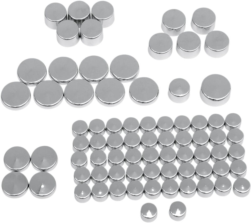 Drag Specialties Standard Engine Bolt Cover Kit - ABS, Bolt /  Engine - Chrome / Silver for Harley-Davidson Sportster 2004-2022