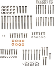 Drag Specialties Chrome Smooth Motor Bolt Set for 2004-2022 Harley-Davidson Sportster Motorcycles