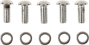 Drag Specialties Chrome Knurled Derby Cover Bolt Set for Various Various Harley-Davidson Motorcycles (See Fitment List)