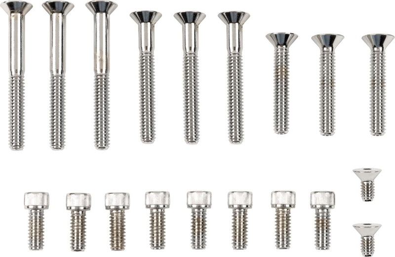 Drag Specialties Primary/transmission Side Cover/derby Cover Bolt Set - Derby Cover /  Primary /  Side Cover /  Transmission, Knurled /  Socke for Harley-Davidson Touring & Trike 2