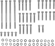 Drag Specialties Chrome Knurled Side Cover Bolt Set for 2012-2016 Harley-Davidson Trike and 2007-2016 Harley-Davidson Touring Motorcycles