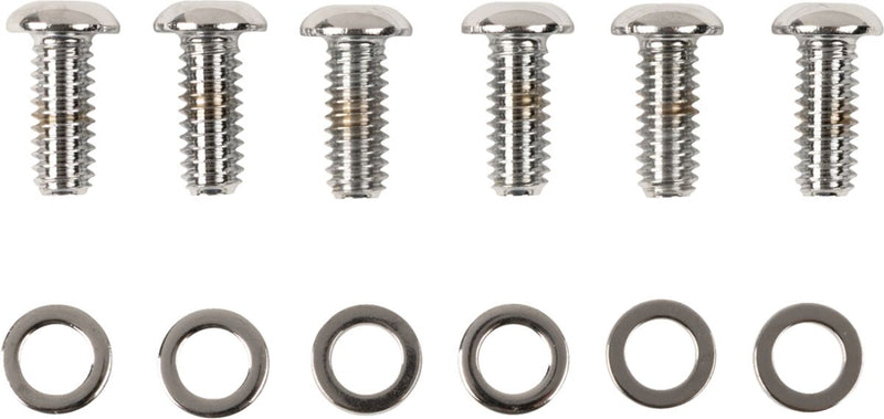 Drag Specialties Chrome Knurled Derby Cover Bolt Set for 2004-2022 Harley-Davidson Sportster Motorcycles