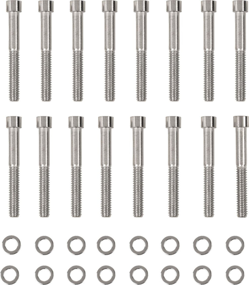 Drag Specialties Chrome Smooth Primary Cover Bolt Set for 2004-2022 Harley-Davidson Sportster Motorcycles