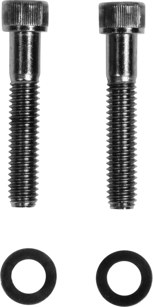 Drag Specialties M-eight Bolt Kit - Starter, Knurled /  Socket-Head - Black / Chrome for Harley-Davidson Touring, Softail, Dyna & Trike 2017-2026