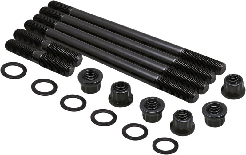 Kibblewhite Cylinder Stud and Nut Kit for 2001-2008 YAMAHA Hardware Kit Oxide Black Alloy Steel #80-82600