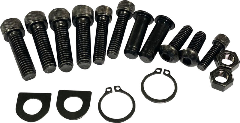 Drag Specialties Hardware Kit - Forward Control - Black / Zinc