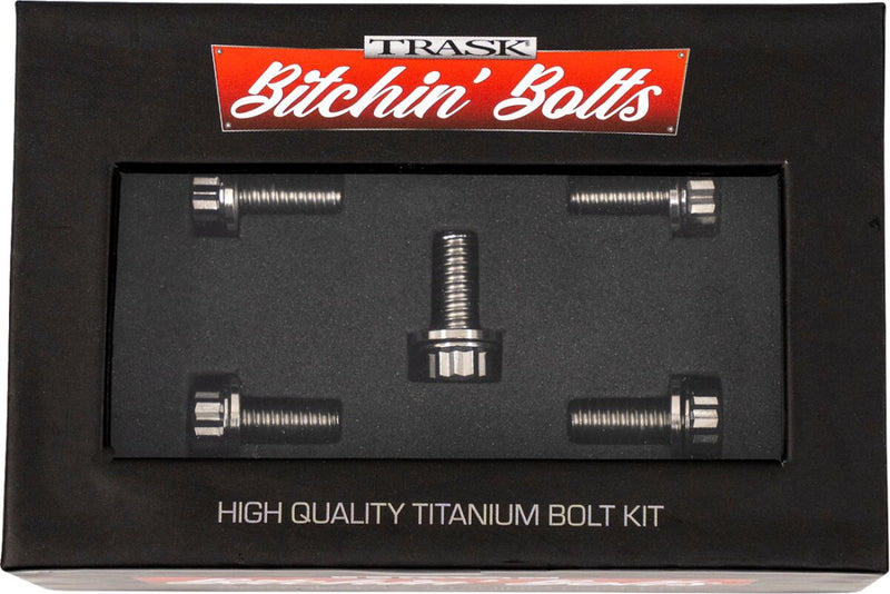 Trask Bitchin' Bolts Derby Cover for 2017-2026 Harley-Davidson Hardware Silver Titanium Kit #TM-1050-A