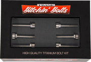 Trask Bitchin' Bolts Lifter Block for 2017-2026 Harley-Davidson Hardware Silver Titanium Kit #TM-1050-B