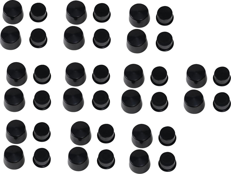 Drag Specialties Front Axle Caps - 10 Pairs, Acrylonitrile Butadiene Styrene Plastic, Bolt