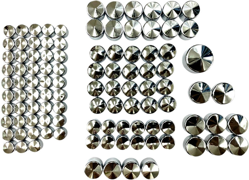 Drag Specialties Deluxe Engine Bolt Cover Kit Fits Harley-Davidson Dyna, Softail, Touring, Trike Models 2017-2024