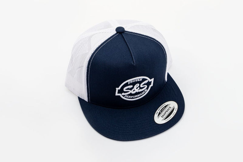 S&S Cycle Trucker Hat Blue One Size Casual Nylon Polyester #510-0736