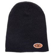 Biltwell Oval Beanie Black Embroidered Logo One Size Casual Acrylic