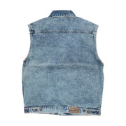 MCS Denim Vest Stonewashed Blue – M