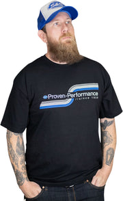 S&S Cycle Proven-Performance T-Shirt Black Short-Sleeve Casual Cotton