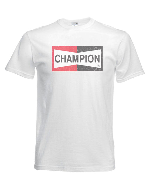 Champion T-Shirt White Short-Sleeve Casual Cotton