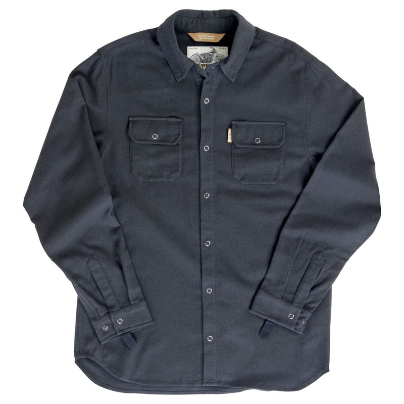 Biltwell Hi Test Flannel Shirt Black Casual Cotton