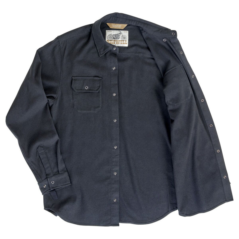 Biltwell Hi Test Flannel Shirt Black Casual Cotton Each