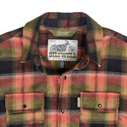 Biltwell Hi Test Flannel Shirt Brown Casual Cotton Each