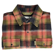 Biltwell Hi Test Flannel Shirt Brown Casual Cotton Each