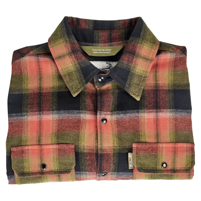 Biltwell Hi Test Flannel Shirt Brown Casual Cotton Each