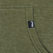 Biltwell Stencil Zip Hoodie Green Zip-Front Casual Cotton Fleece Each