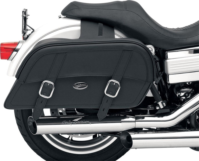 Saddlemen Drifter™ Slant Saddlebags Black Extra Jumbo Synthetic Leather Pair #3501-0321