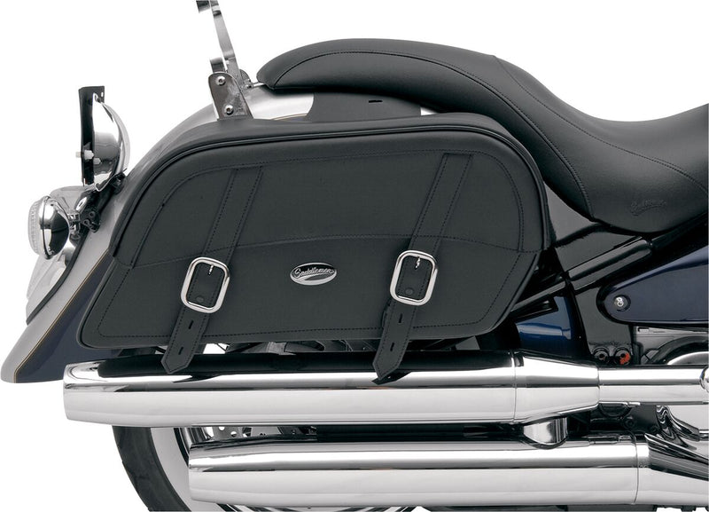 Saddlemen Drifter™ Slant Saddlebags Black Extra Jumbo Synthetic Leather Pair #3501-0321