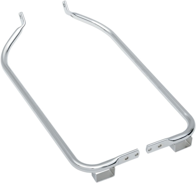 Drag Specialties Saddlebag Supports - Pair, Steel - Chrome / Silver for Harley-Davidson Touring 2003-2008