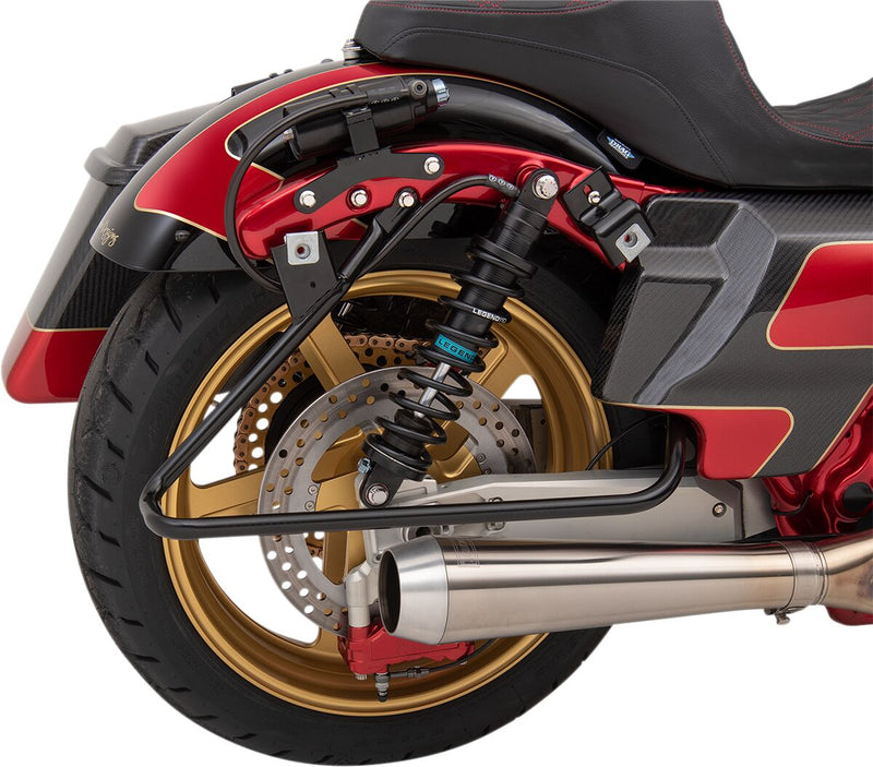 Drag Specialties Saddlebag Support Brackets for 2010-2013 Harley-Davidson Road Glide and 2009-2013 Harley-Davidson Street Glide Motorcycles
