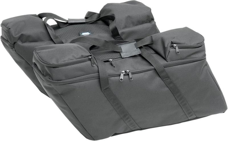 DRAG Specialties Seats Saddlebag Liners - OEM Compatible, Polyester, Pair - Black for Harley-Davidson Touring 1993-2013
