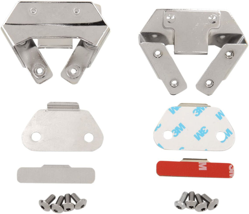 Drag Specialties Replacement Saddlebag Mount Kit - OEM Compatible - Chrome for Harley-Davidson Touring & Trike 1993-2013