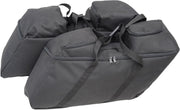 Drag Specialties Black Collapsible Soft Luggage for HD Hard Saddlebags for 2014-2025 Harley-Davidson Touring Motorcycles #3501-0942