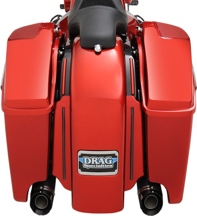 Drag Specialties Black Left Side OEM-Style Saddlebag Extension for 2014-2025 Harley-Davidson Touring Motorcycles