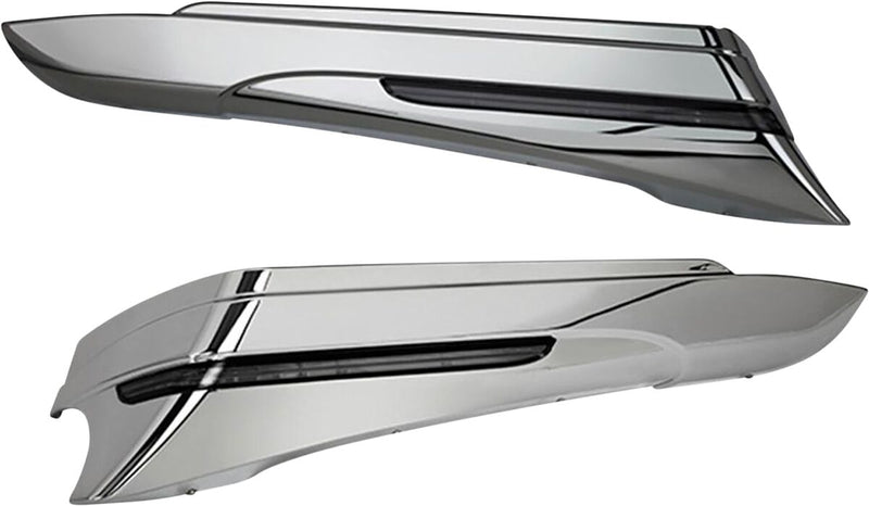 Ciro Saddlebag Extensions - ABS Plastic, Pair - Chrome for Harley-Davidson Touring 2014-2024