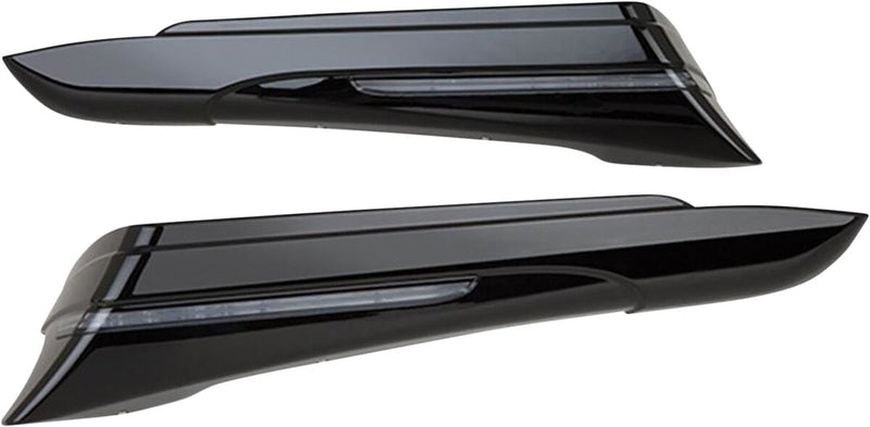 Ciro Saddlebag Extensions - Pair, ABS Plastic - Black for Harley-Davidson Touring 2014-2024