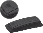 Mustang Seats Grey/Black Saddlebag Lid Cover for 1993-1996 Harley-Davidson Tour Glide Motorcycles